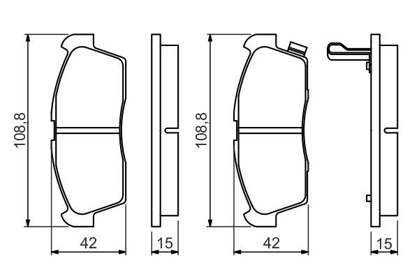 PSA-1682309680 Eurorepar Fren Balatasi Arka Hyundai I10 08-12 Kia Picanto 04-10