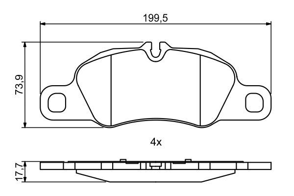 BOS-0986494784 Fren Balatasi On ( Porsche   911 3.6 Carrera 08-)