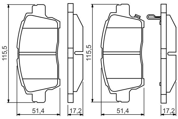 BRE-P 83 051 Balata Fren On-(Toyota  Yaris 02/05 /  Corolla 1.4 / 1.6 Vvt 02/07 ) Low-Met
