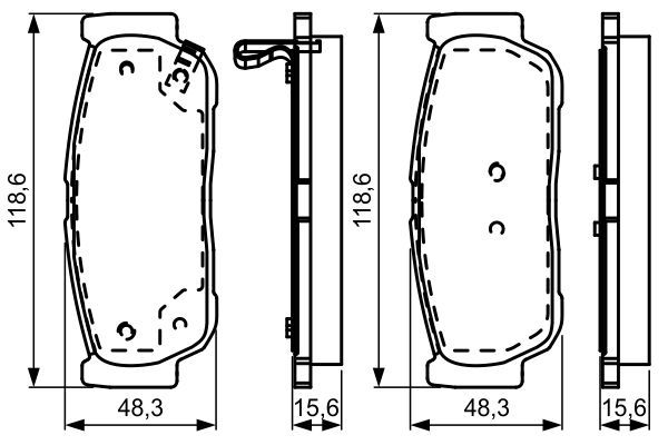 L10-1398 Fren Balata Arka Ikazli Hyundai Santa Fe (Cm) 2.2 Crdi 2006-2012 / Santa Fe (Cm) 2.7i V6 2006-2012 / Ssangyong Kyron 2.0 Xdi 4wd 2005-2011 / Rodius I 2.7 Xdi 4wd 2005-2013