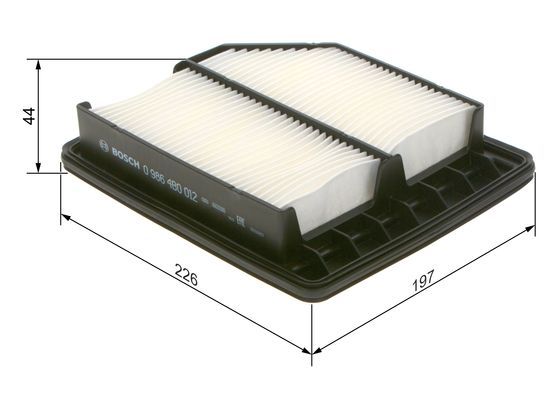 BLU-ADH22258 Filtre Hava (Honda  Civic 07/11  )