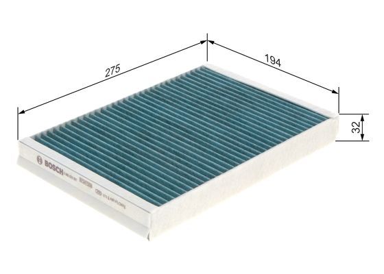 MAN-CUK2733 Kabin Filtresi Aktif Karbonlu (Volvo S60/V60/S80/Xc60) (04-15) /( Land Rover  Freelander 2 2.2td4 06-/ Range Rover 2.2td4 11- )