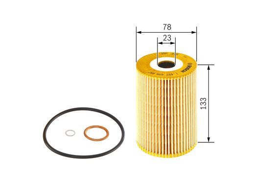 BCH 1457429647 Yag Filtresi Filtre Elemani Lk/Ln2, Lp, Mb-Trac, Mk, Ng, O 309, Unimog