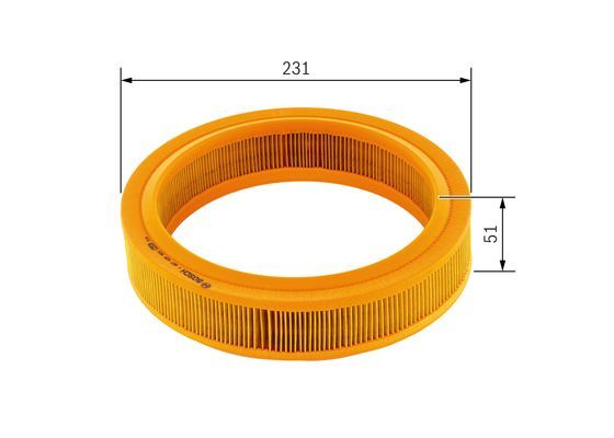 KAF19025 Hava Filtre Yuvarlak Tip Ford Escort Fiesta 1.1 86-