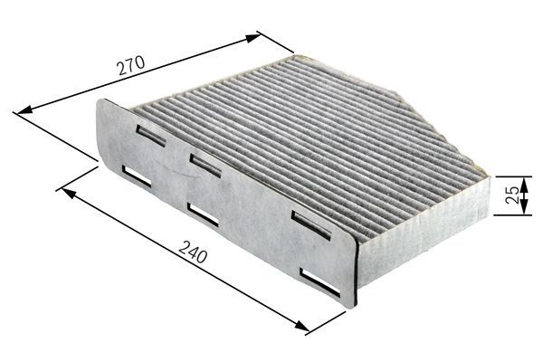 MANN CUK 2855/1 Polen Filtresi Karbonlu Volvo S60-S80
