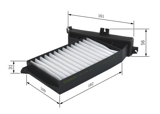 KCF45002 Polen Filtre Volvo S60 / V60 / S80 / Xc60 / Xc70 / V60 / V70 / 2007-2019 / Land Rover Freelander Ii