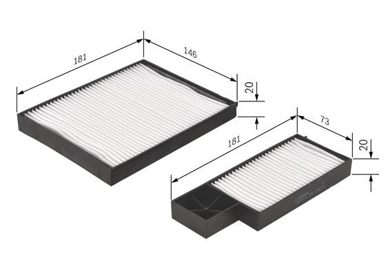 BOS-1987432276 Filtre Kabin (Hyundai   I30 (07-12) / Kia Ceed 06-)