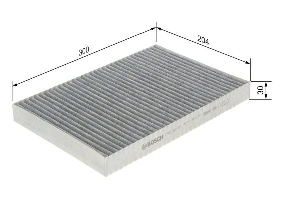 KCF13001C Polen Filtre Karbonlu A4 / A6 / Exeo 2000-2004