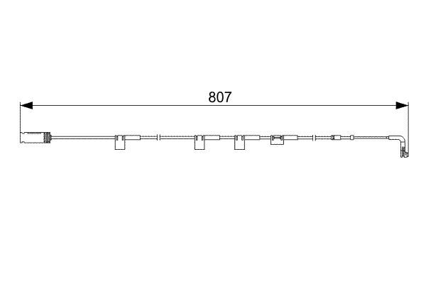 HLL-8DK 355 250-921 Balata Ikaz Kablosu On 807 Mm Minicooper R55/R56/R57 Jcw-Spor Fren