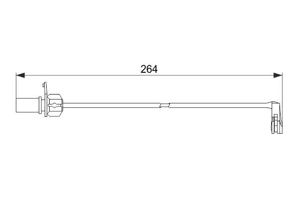 BFS180 Balata Ikaz Kablosu On Sol-Sag 275mm Audi A6 2014-2018 / A7 2010-2018 / A8 2009-2018