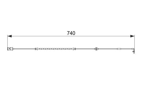 TRW.GIC171 Balata İkaz Kablosu Ön Opel Astra G 1998 - 2009, Zafira A 1999 - 2005, Zafira B 2005 >>