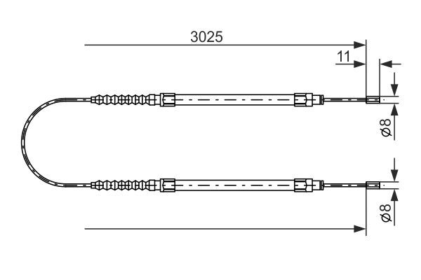 CAV-1102100 El Fren Teli ( Fiat   Ducato / Peugeot   Boxer / Citroen   Jumper 94-- )