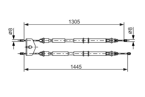 FOR-6N11 2A603 AB N Kablo - El Freni Ford Fiestafusion (2001)