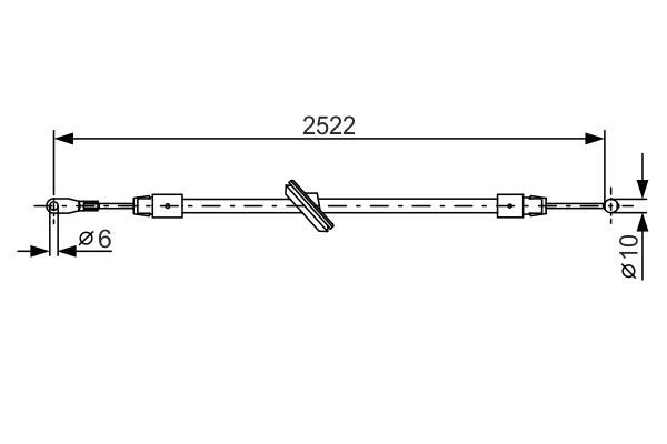 CAV-7002723 El Fren Teli On Dingil Mesafesi  4325 Mm  ( Mercedes   Sprinter / Vw   Crafter 06- )