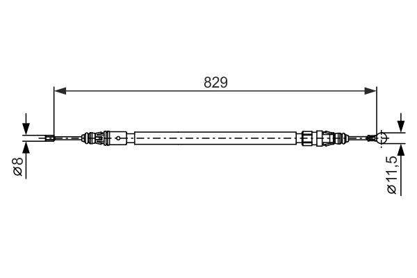 CAV-6002696 El Fren Teli Elektrikli Park Freni  Arka Sag/Sol ( Citroen   C4-Ds4 / Peugeot   3008 10- )