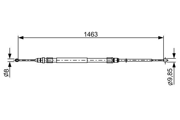 CAVO 4402 672 El Fren Teli Sag/Sol F20-21-22-23