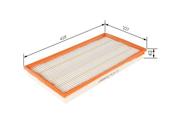FILT AP 158/2 Hava Filtresi  W639