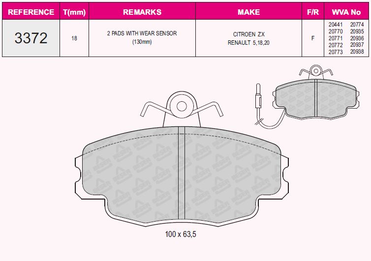 ZEG141-10 Fren Balata On Fisli Renault Clio Symbol 1.5 Dci 1998-2005 / 1.2 1998-2005/ Clio Ii 1.2 1998-2005/ Thalia (Lb0/1/2) 1.5 Dci 1998-2008 / Dacia Logan 1.5 Dci 2004-2012/ Sandero 1.4i 2008-2013