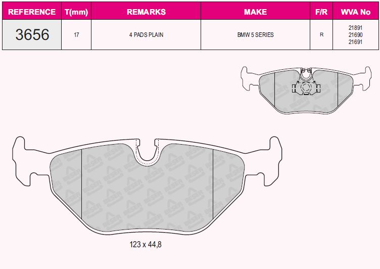 05P650 Fren Balata Arka Bmw 5 Serisi (E39) 520 I 1995-2003/ (E39) 523 I 1995-2003/ (E39) 525 D 1995-2003/ (E39) 518 I 1995-2003/ (E39) 525 I 1995-2003/ (E39) 530 D 1995-2003/ (E39) 530 I 1995-2003