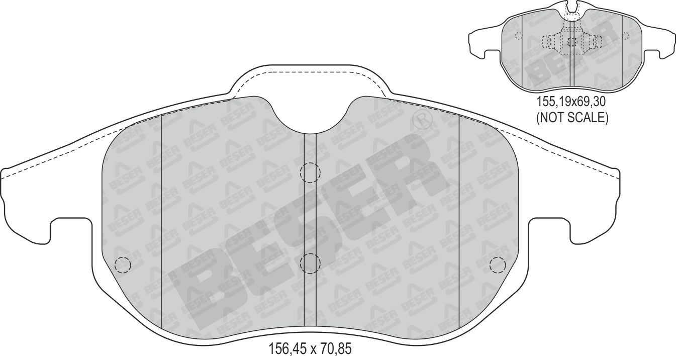ECOFİX KRL041 Fren Disk Balata Tk. Ön Vectra C 1.8i 2.0i 2.2i 16v 3.0 3.2i V6 24v 03>