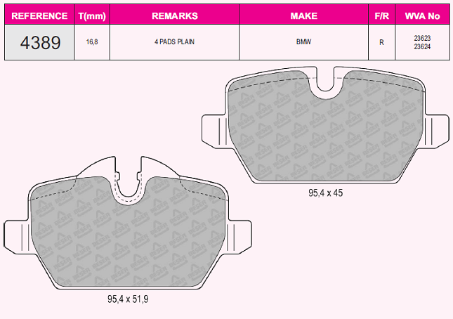 05P1249 Fren Balata Arka Bmw 1 Serisi (E87) 116 I 2003-2012/ 118 I 2003-2012/ 120 I 2003-2012/ 1 Serisi (E81) 118 I 2004-2012/ 3 Serisi (E90) 316 Ti 2005-2011/ 318 Cl 2005-2011/ 318 D 2005-2011
