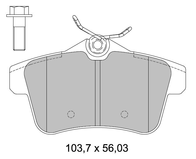 FRD-FDB4224 Fren Balatasi Arka ( Citroen  Ds4 1.6hdi 11- / Peugeot   3008-5008 / Rcz 1.6 16v 10- )