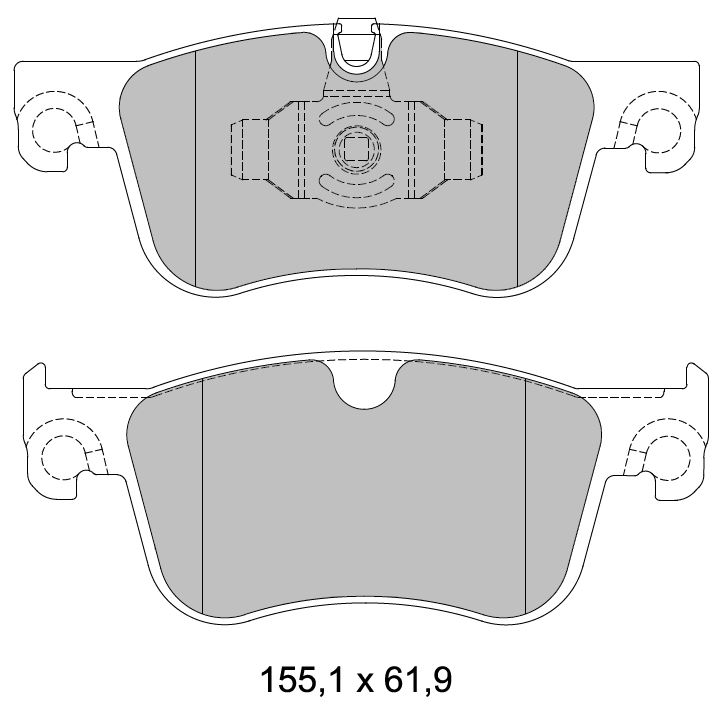 L10-1333 Fren Balata On Citroen C4 Picasso Ii 1.6 Hdi 2013- / C4 Picasso Ii 1.6 Vti 2013-