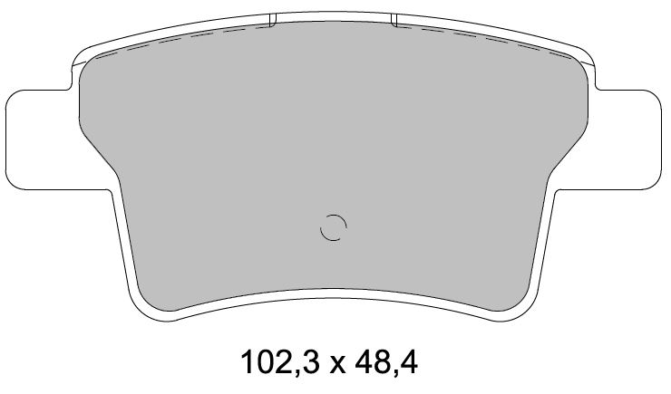KB-24540 164 04 ANS KD13 Fren Balatasi Arka C4 Pcasso C4 Grand Picasso 1.6 Hdi 110fap 1.8 2.0 16v 2.0hdi 138fap 06=>