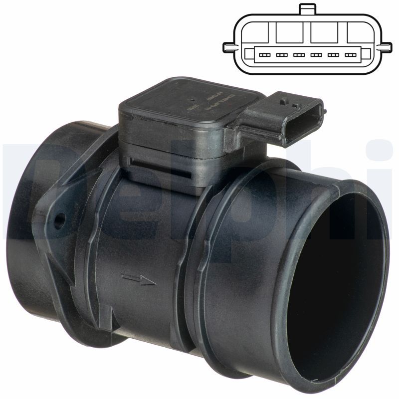 ZAF1067 Hava Akis Metre (Debimetre) Renault Clio Iii - Iv 1.5 Dci 2005-/ Laguna Iii 1.5 Dci 2007-/ Modus 1.5 Dci 2004-/ Nissan Micra 1.5 Dci 2003-2010/ Note 1.5 Dci 2006-2013