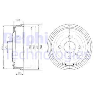 WDR1058 Fren Kampanasi Arka 4 Delik 228x57x200x58 Opel Astra F 1.4i - 1.6i 1991-1998/ Astra F Classic 1.4i - 1.6i 1998-2002 / Kadett E 1.3 - 1.4 - 1.6 1994-1993