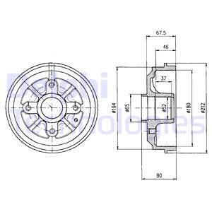 HAS-EFE150 Kampana Arka (Peugeot  106-206 Abs Siz)