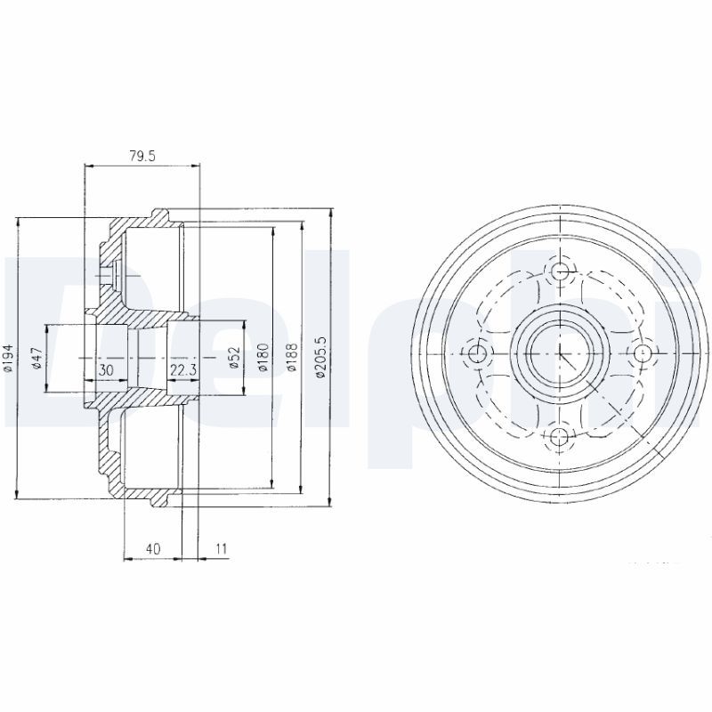 GM 96457238 Brake Drum Part