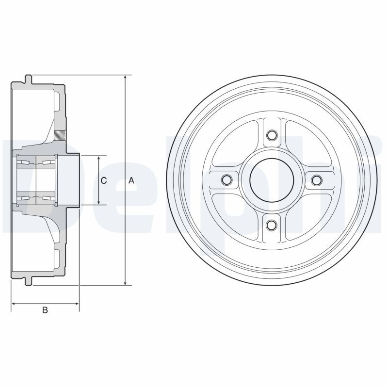 TRW-DB4575B Fren Kampanasi Rulman Ve Abs Sensor Ile Logan Sandero