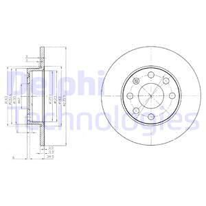 APETECH.3173D Ön Fren Diski Opel    Corsa A Kadett D/E Corsa A   1.2, 1.3, 1.4  83-89   Kadett D/E   1.2, 1.3, 1.4  84-90