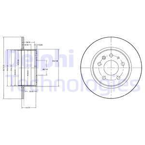 BOS-0986478199 Fren Diski Mercedes W115-W116-W123-W126 Arka