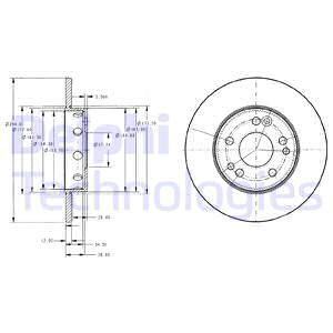 BOS-0986478187 Fren Diski On Duz 284 Mm Mercedes W124 85/93