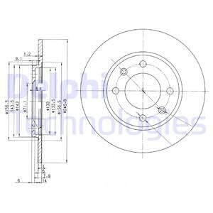 BRE-08.5573.10 Fren Diski Arka Standard Peugeot