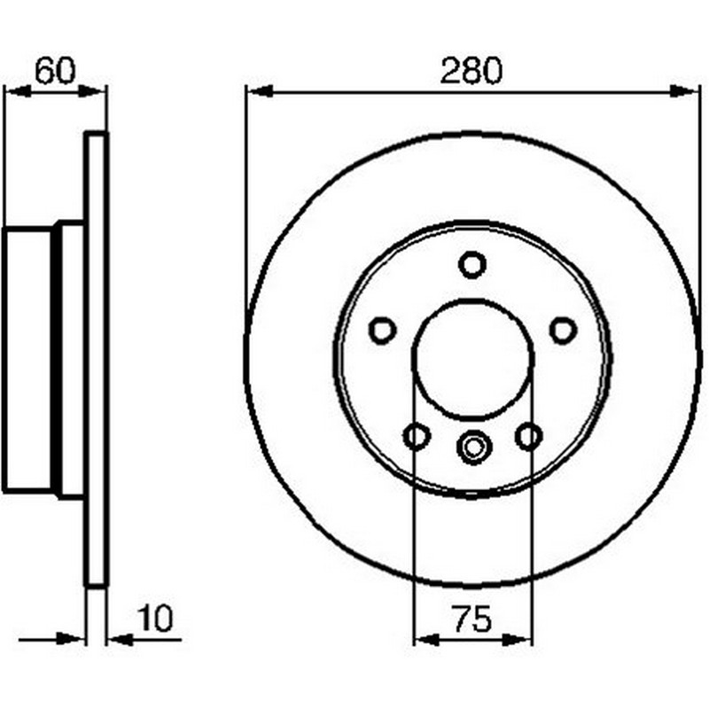 FBI-01725 Fren Diski Arka Duz ( Bmw E36-E46 Arka )