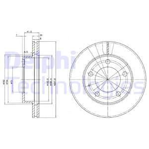 BRE-09.5584.11 Fren Diski On Uv Coated Ford