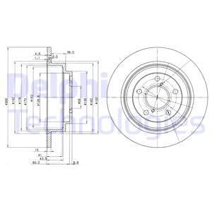 BRE-08.6897.11 Fren Diski Arka Uv Coated Subaru