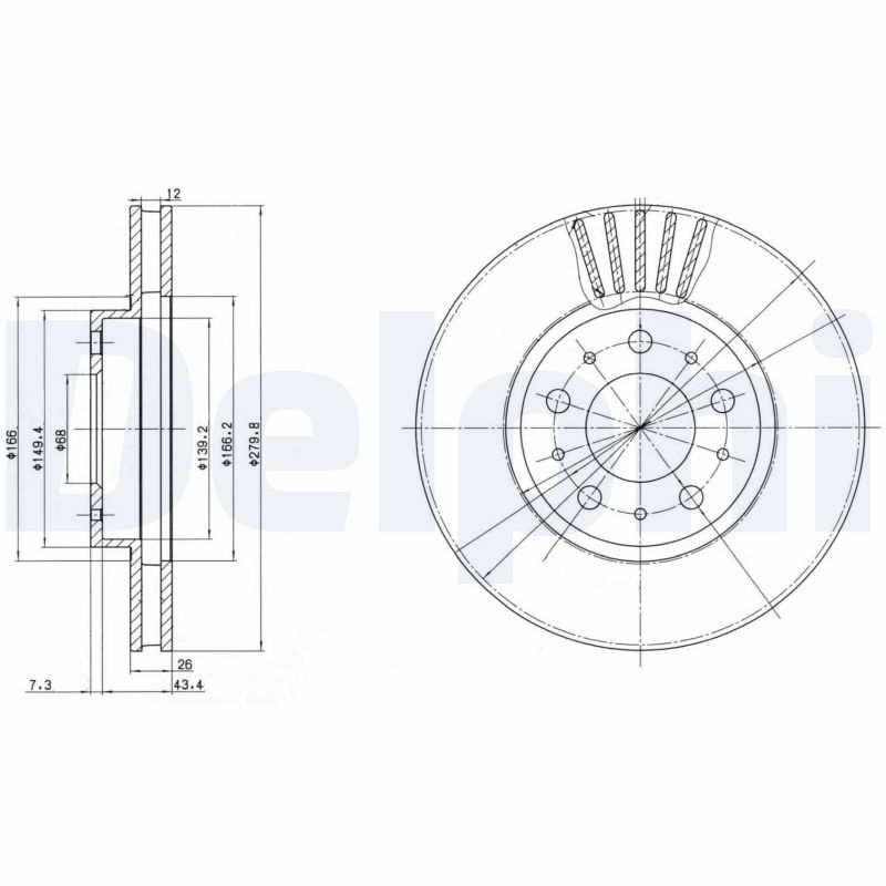 BRE-09.5568.21 Fren Diski On Uv Coated Volvo