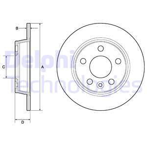 FRD-DDF847 Arka Fren Diski-268x10 5×112 (Vw Sharan 96-10  Seat Alhambra 96-10)