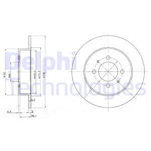 BRE-08.5443.40 Fren Diski Arka Standard Nissan
