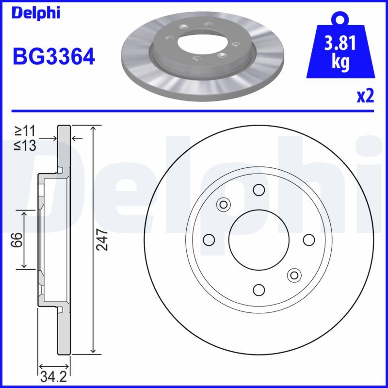 WBD1199 Fren Diski On Duz 4 Bjn 247,3x13x66,02x34,2 206 (2a/C) 1.4 Hdi - 1.4i 16v 1998-2006/ Xsara 1.4 1997-2005/ Xsara 1.6 1997-2005/ Xsara 1.8 1997-2005/ 306 1.4i 1993-2002/ 306 1.6i 1993-2002
