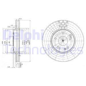 DEL-BG3396 Fren Diski On Mercedes W210 Komp. W203 C 280/320 Takim