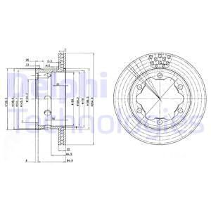 MGA-50567 Arka Fren Diski-285x22 5×130 (Vw Lt 97-07  Mercedes Sprinter 95-06)