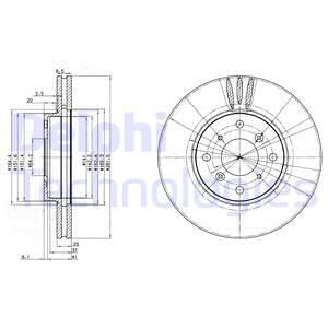 VAL-186780 Fren Diski On X2 Accord Vii Cg Ch 1.8 I 2.0 Td 2.0 I 2.3 I 98-03