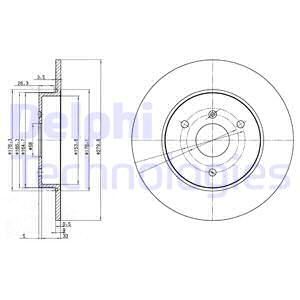 BRE-08.8163.21 Fren Diski Mercedes Smart Cabrio (450) City-Coupe (450) Fortwo Coupe (451) On
