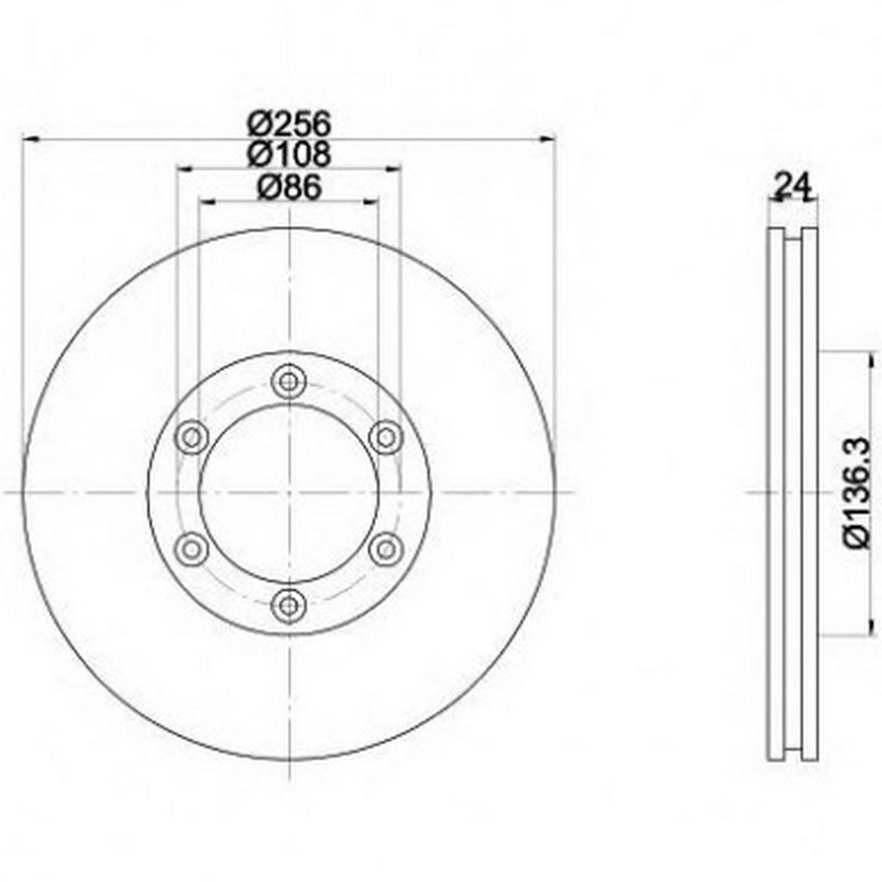 BRE-09.A862.10 Fren Diski On Standard Ford