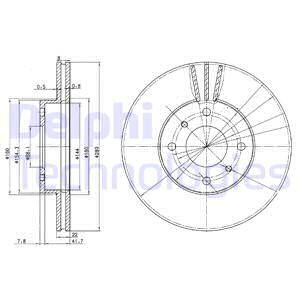 FRD-DDF959 Fren Diski On Havali-(280-4)-(Nissan  Primera-P11  1.8-2.0 /Almera 00/06 )